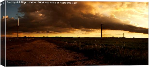 Penny Hill Sunset Canvas Print by Nigel Hatton