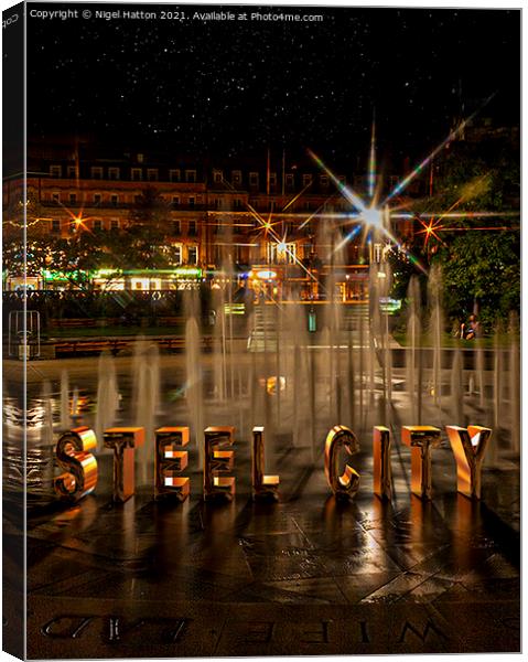 Steel City Canvas Print by Nigel Hatton