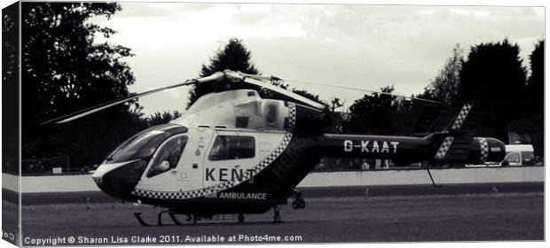 Kent air ambulance Canvas Print by Sharon Lisa Clarke