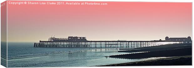 Remains of Hastings Pier Canvas Print by Sharon Lisa Clarke