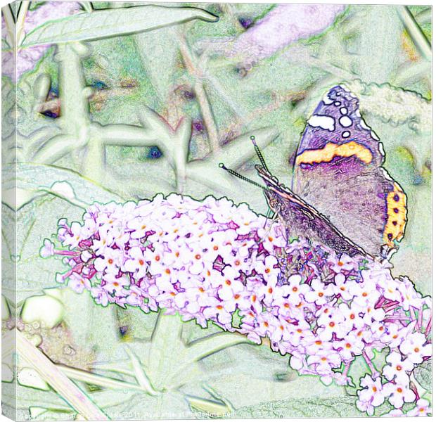 Lilac Flutters Canvas Print by Sharon Lisa Clarke
