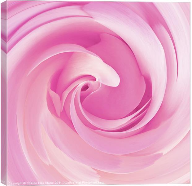 Pure pink Canvas Print by Sharon Lisa Clarke