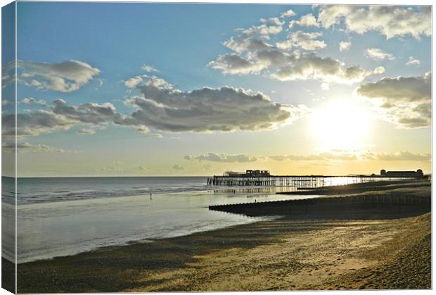 Heavenly Hastings Canvas Print by Sharon Lisa Clarke