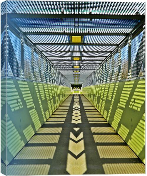 Pedestrian bridge Canvas Print by Sharon Lisa Clarke