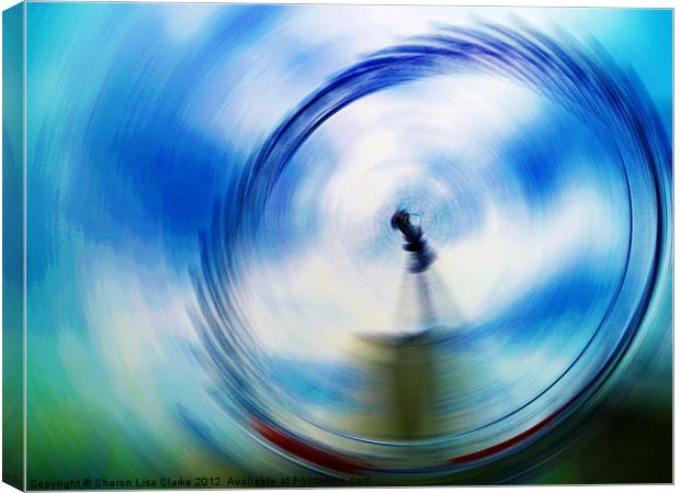 In a Spin Canvas Print by Sharon Lisa Clarke