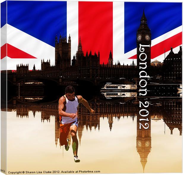 London Olympics 2012 Canvas Print by Sharon Lisa Clarke