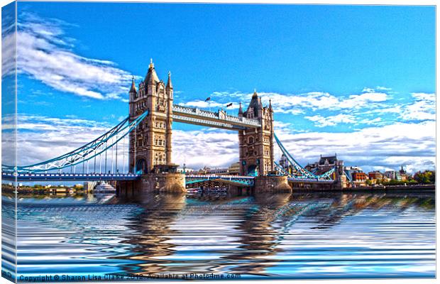 Tower Bridge (bright) Canvas Print by Sharon Lisa Clarke