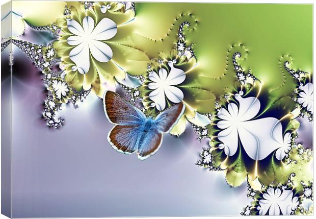 Botanical Flutters Canvas Print by Sharon Lisa Clarke