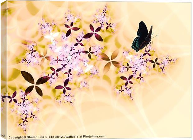 Butterflies Paradise Canvas Print by Sharon Lisa Clarke