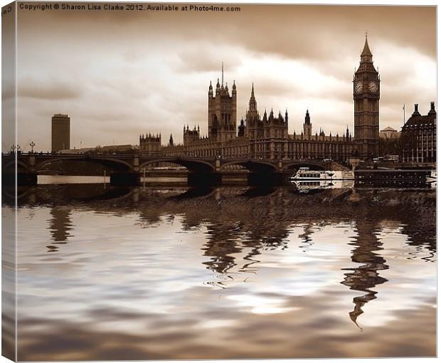 Palace of Westminster Canvas Print by Sharon Lisa Clarke