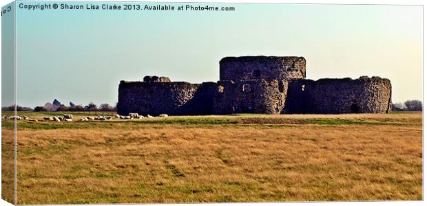 Camber Castle Canvas Print by Sharon Lisa Clarke