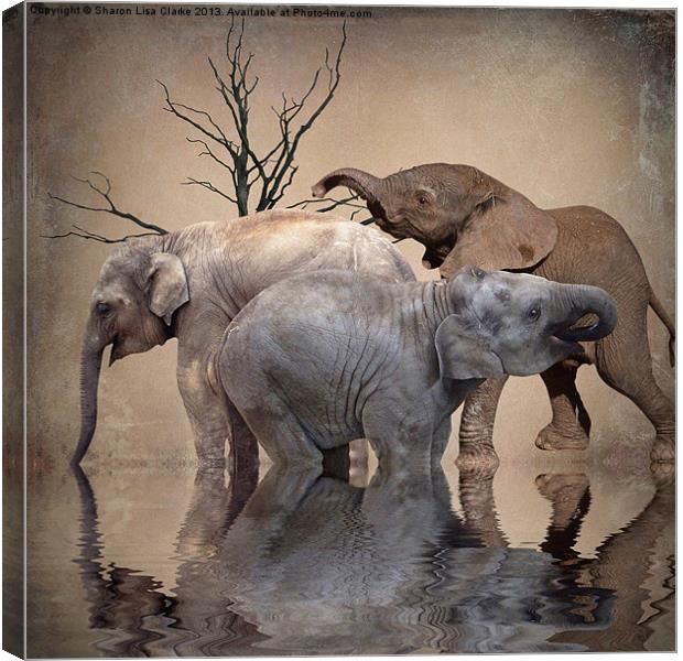 The Herd Canvas Print by Sharon Lisa Clarke