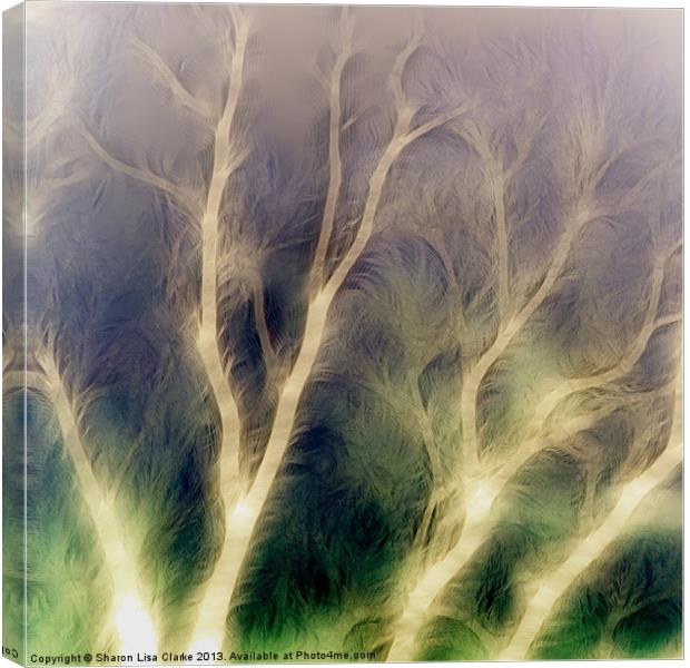 Mystic trees inverted Canvas Print by Sharon Lisa Clarke