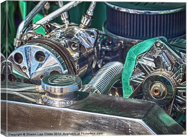 Ford V8 Canvas Print by Sharon Lisa Clarke