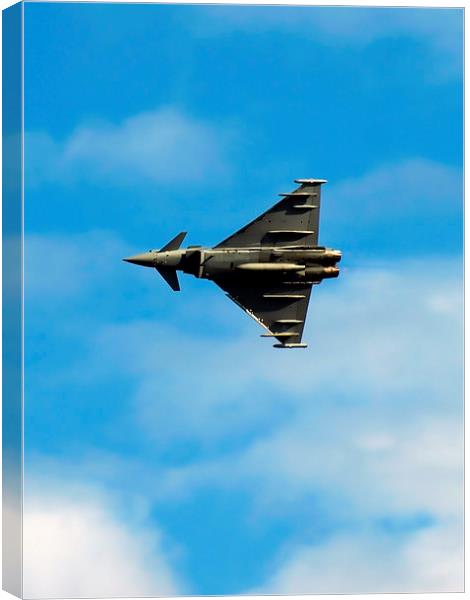 Eurofighter under carriage Canvas Print by Sharon Lisa Clarke