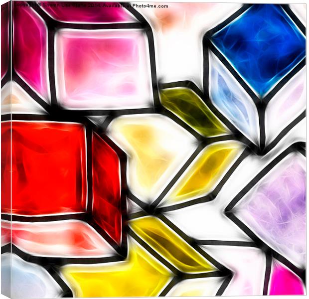Fractalius cubes Canvas Print by Sharon Lisa Clarke