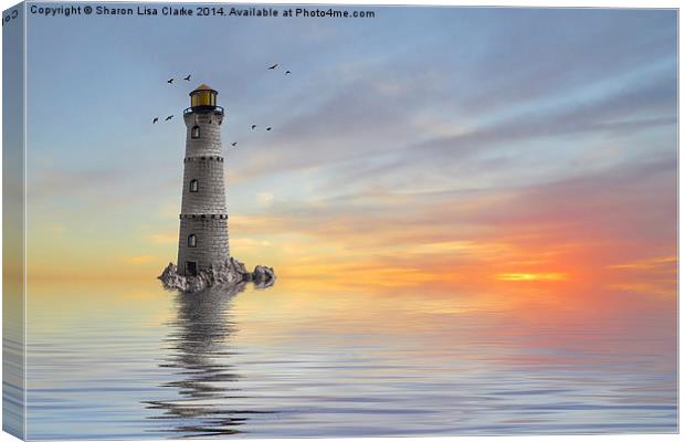 The Lighthouse Canvas Print by Sharon Lisa Clarke