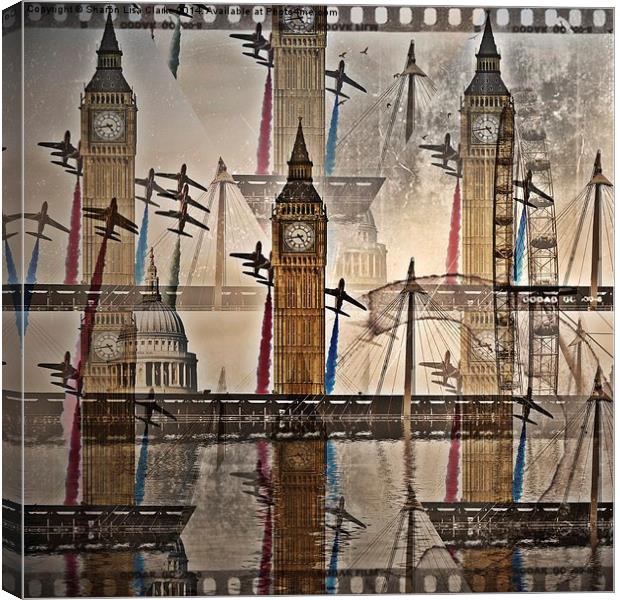 London will rise again 2 Canvas Print by Sharon Lisa Clarke