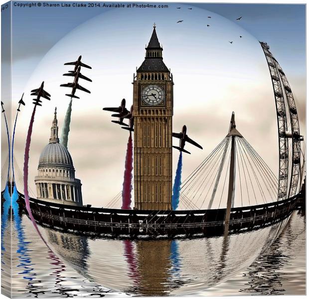 London will rise again sphere Canvas Print by Sharon Lisa Clarke