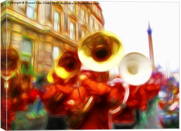  Big Brass Band Canvas Print by Sharon Lisa Clarke