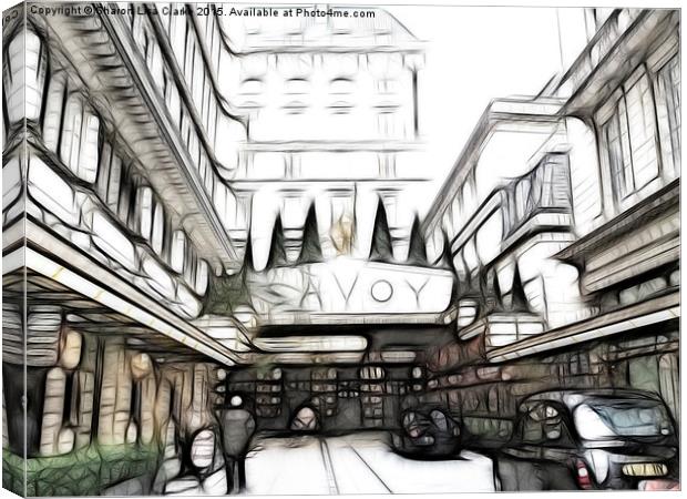  Savoy Hotel 2 Canvas Print by Sharon Lisa Clarke