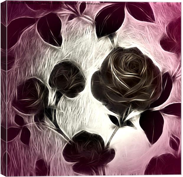  A rose among thorns Canvas Print by Sharon Lisa Clarke