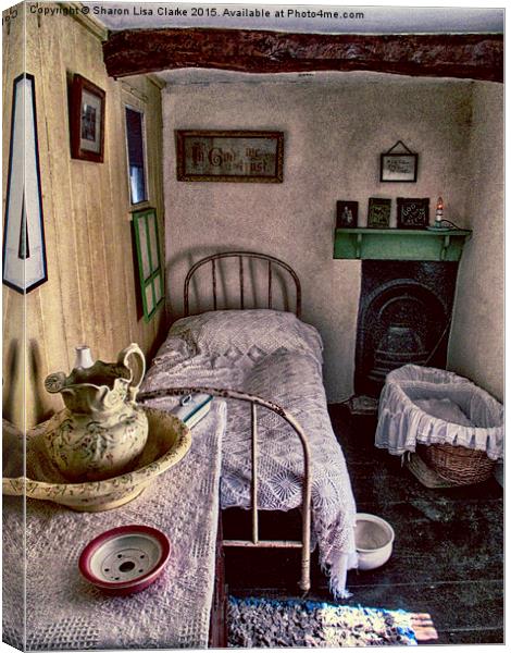  1930's Bedroom Canvas Print by Sharon Lisa Clarke