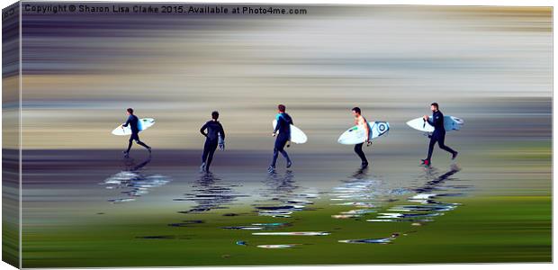  Lets go surf Canvas Print by Sharon Lisa Clarke