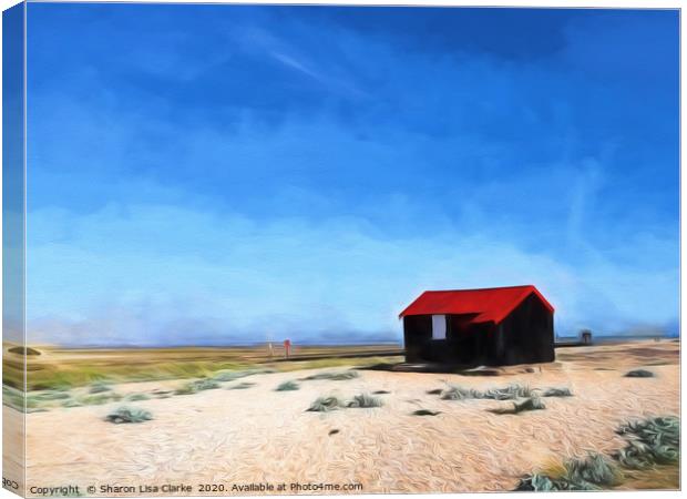 The Lonely Cabin Canvas Print by Sharon Lisa Clarke