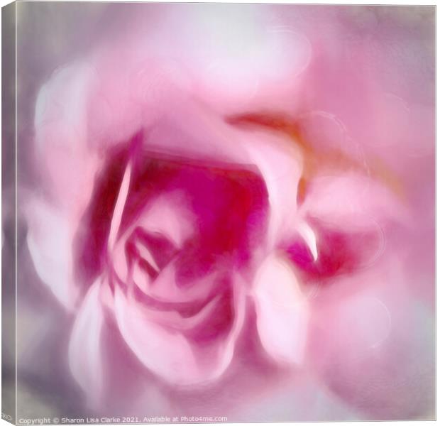 Rose Melts Canvas Print by Sharon Lisa Clarke