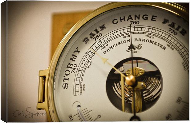 Barometer - Winds of Change Canvas Print by Chris Spencer