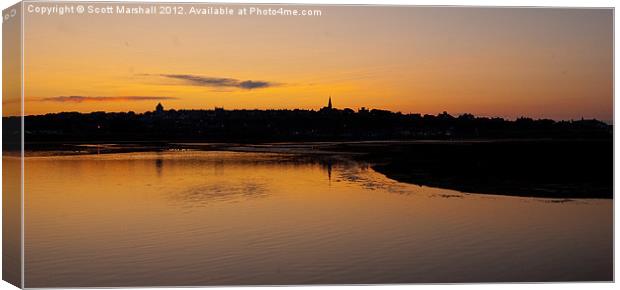 Lossiemouth Evening Twilight Canvas Print by Scott K Marshall