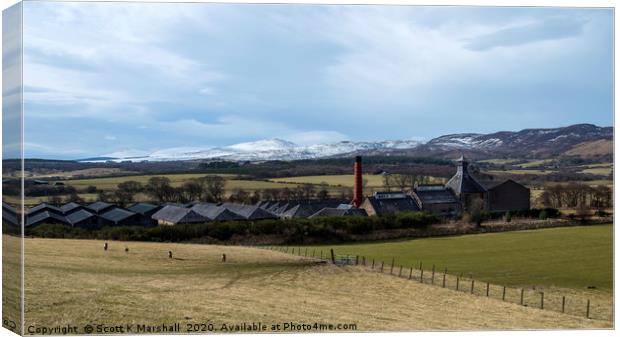 Balblair Distillery  Canvas Print by Scott K Marshall