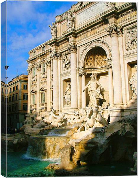 Trevi Fountain Canvas Print by Henry Anderson