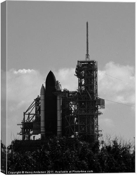 Discovery Shuttle Canvas Print by Henry Anderson