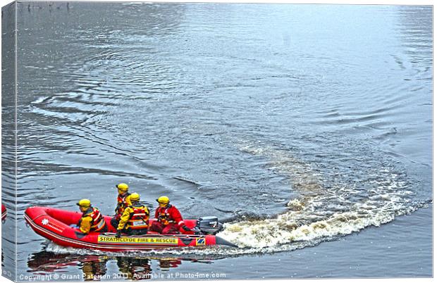 strathclyde fire & rescue Canvas Print by Grant Paterson