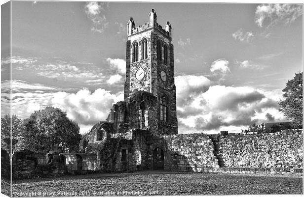 The Abbey Tower Canvas Print by Grant Paterson