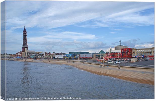 Blackpool Seafront Canvas Print by Grant Paterson