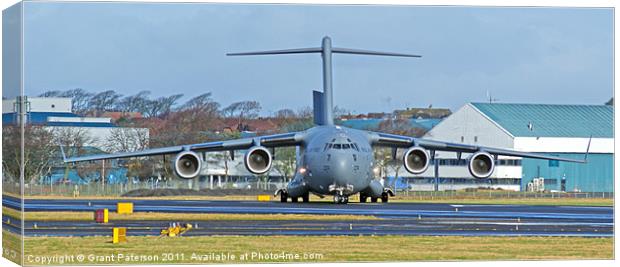 C17 Army Aircraft Canvas Print by Grant Paterson
