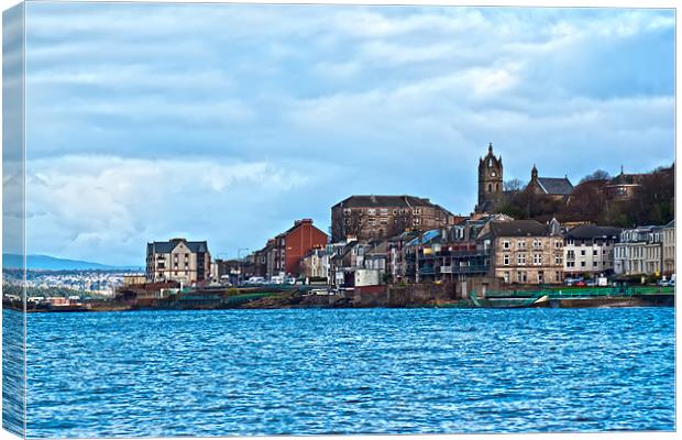Gourock Town Canvas Print by Grant Paterson