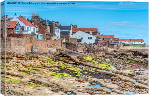 Anstruther Seafront Canvas Print by Valerie Paterson