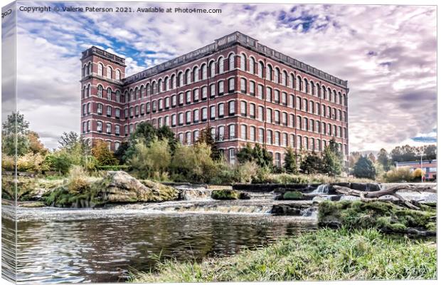 Paisley Thread Mill  Canvas Print by Valerie Paterson
