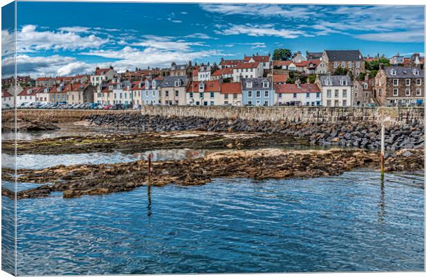 Pittenweem Seafront Canvas Print by Valerie Paterson