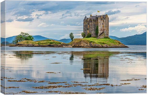 Castle Stalker Canvas Print by Valerie Paterson