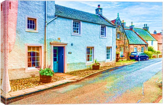 Colourful Culross Canvas Print by Valerie Paterson