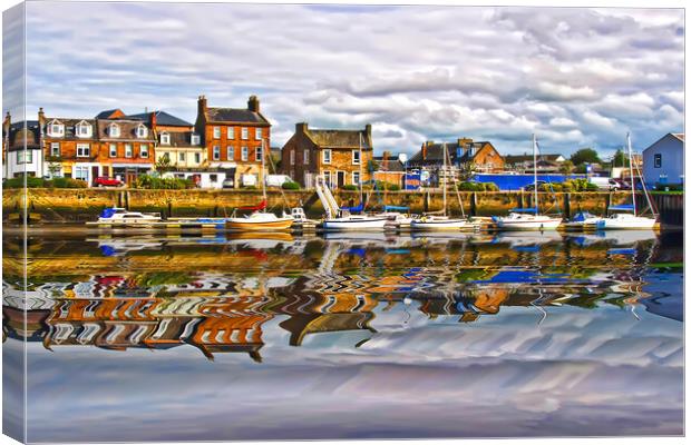 Ayr Marina Canvas Print by Valerie Paterson