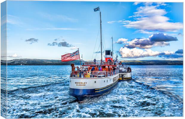 PS Waverley Sailing Off Canvas Print by Valerie Paterson