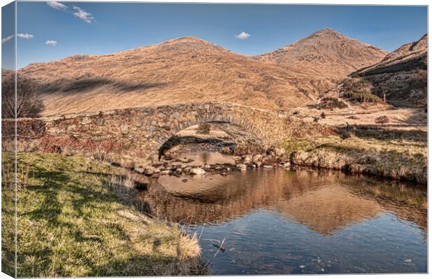 Kinglas Butter Bridge  Canvas Print by Valerie Paterson