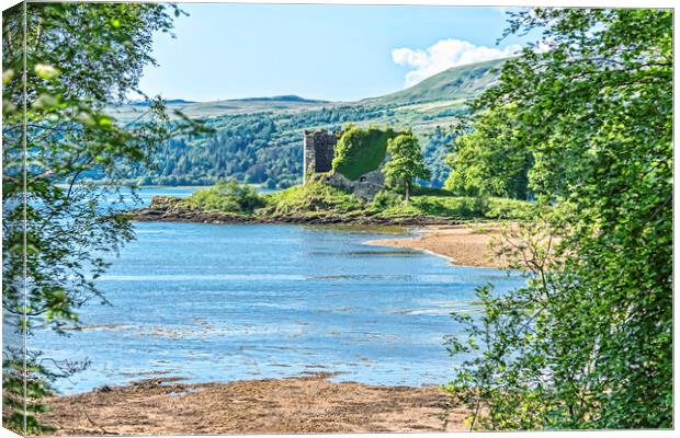 Old Castle Lachlan Canvas Print by Valerie Paterson