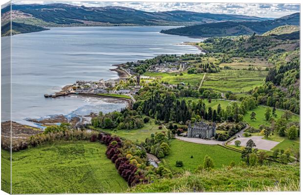 A View Over Inveraray  Canvas Print by Valerie Paterson